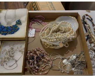 Assorted costume jewelry