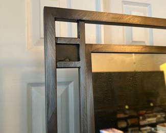 A31 - $150. Decorative Metal Floor Mirror. Measures 23" wide x 69.5" tall.