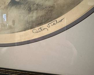 A19 - $40. Antony Victor "Roses" Art Deco Print 1934. Measures 26.75" wide x 22.5" tall.