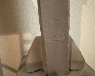 A54 - $150. Frank Lloyd Wright Garden Sprite. Very heavy - made of concrete. Measures 42"T