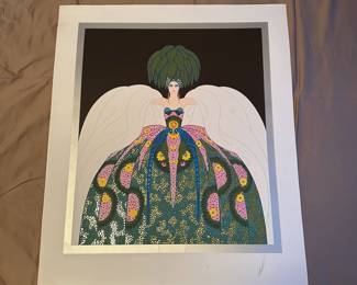 A113 - $550. Erte "Copacabana" Signed and Numbered Print. #18/300. Beautiful Colors! Unframed.