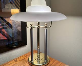 A111 - $30. Brass Table Lamp.