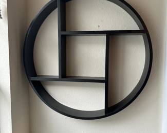 A104 - $25. Round Wall Shelf.