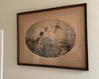 A36 - $35. Measures 18.75" x 15". Signed "Pets" and artist name in pencil.