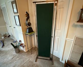 A31 - $150. Decorative Metal Floor Mirror. Measures 23" wide x 69.5" tall.