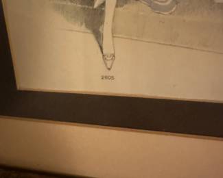 A70 - $30. Framed Print by Elizabeth Gulland. Mezzotint of Emily de Vismes.