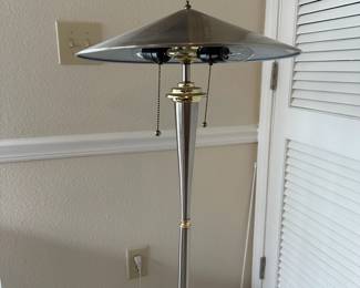 A106 - $40. Chrome Floor Lamp.