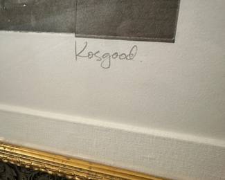 A22 - $75. Kosgood. #24/275. "Sauvignon". Framed measures 35" wide x 37" tall.