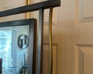 A31 - $150. Decorative Metal Floor Mirror. Measures 23" wide x 69.5" tall.