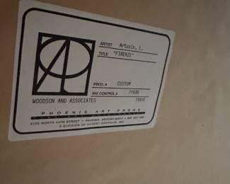 A92 - $100. Laura Artusio "Firenze". Measures 44.5" x 46".