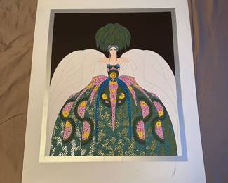 A113 - $550. Erte "Copacabana" Signed and Numbered Print. #18/300. Beautiful Colors! Unframed.