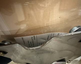 A34 - $125. Hill by Creations at Dallas. Lucite non adjustable office chair