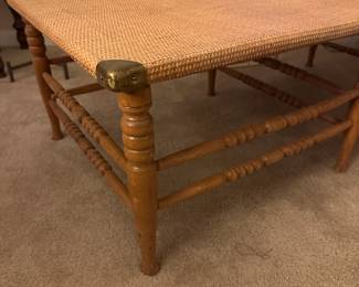A58 - $225. Antique Rattan Chaise. Definitely needs some glue to tighten it up. Adjustable head rest. Rattan looks good overall but we have not weight tested it at all. Measures 25" wide x 71" long x 34" tall.