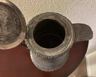 A56 - $20. Silver Plated Large Pitcher. Measures 12" tall.