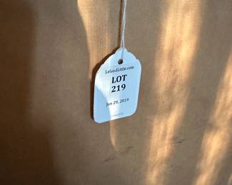 A32 - $1200. Erte #204/300 "The Balcony". Purchased from Leland Little 2019- description given: Serigraph in colors with foil and embossing, pencil signed and numbered 204/300 lower margin, accompanied by gallery paperwork, in black lacquer frame with matting. Measures 44.5" wide x 55" tall.