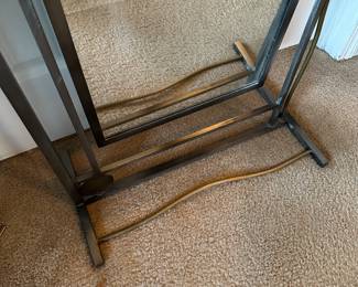 A31 - $150. Decorative Metal Floor Mirror. Measures 23" wide x 69.5" tall.