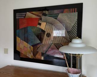 A102 - $200. Large Richard Hall Art. Measures 54" wide x 43" tall.