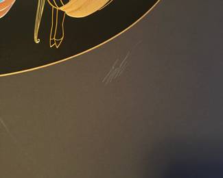 A114 - $550. Erte "Ladies in Waiting" Unframed.