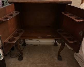 A77 - $100. Antique Cocktail Cabinet. Measures 23" wide x 13" deep x 30.5" tall.