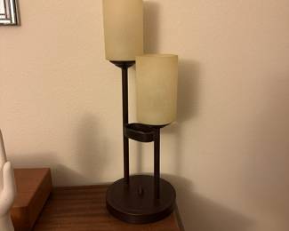 A61 - $15. Table Lamp. Measures 23" tall.