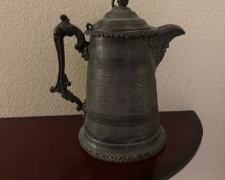 A56 - $20. Silver Plated Large Pitcher. Measures 12" tall.