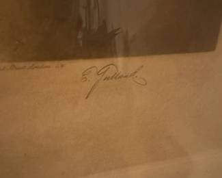 A70 - $30. Framed Print by Elizabeth Gulland. Mezzotint of Emily de Vismes.