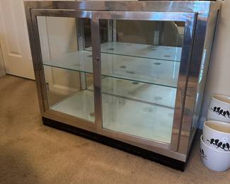 A46 - $200. Display Case Measures 36" wide x 18" deep x 30" tall.