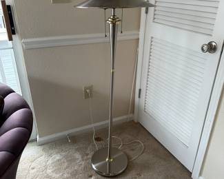 A106 - $40. Chrome Floor Lamp.