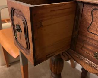 A69 - $125. 1930s Secretary Desk. Measures 41.5" wide x 20.5" deep x 32" tall.