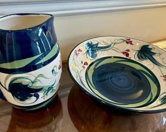 Hand painted porcelain signed by Gail Pittman