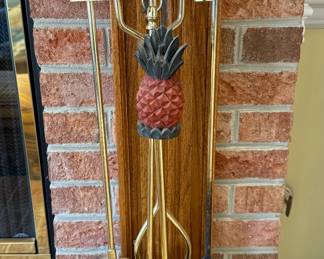 Brass fireplace tools