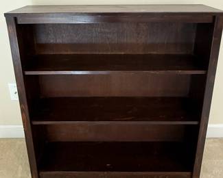 Dark wood bookcase