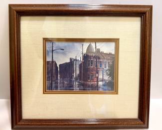 Small framed print by Jim Gray