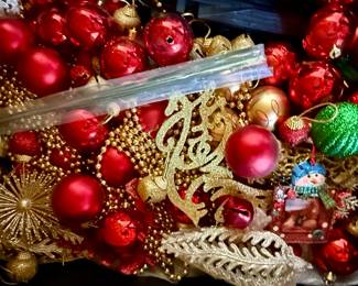 Assorted holiday decor