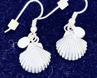 Sterling silver and freshwater pearl earrings