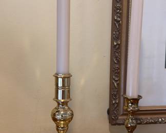 Brass candlesticks