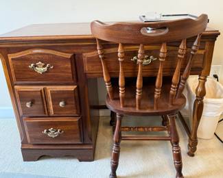 Desk with chair