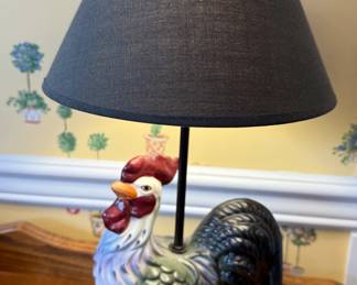 Andrea West rooster lamp