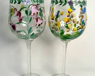 Painted stemware