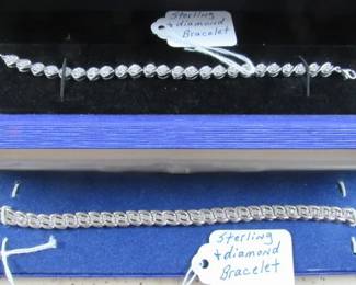 Sterling & Diamond Bracelets