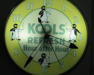 Lighted Kool Cigarettes Clock