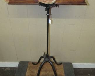 Antique Book Stand w/Old Dictionary