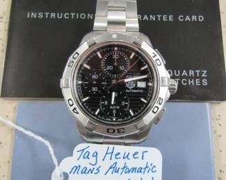 Tag Heuer Mans Automatic Chrono Watch