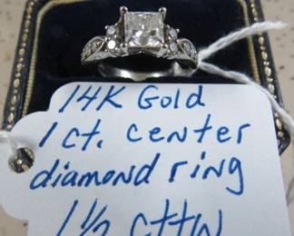 14K Diamond Ring