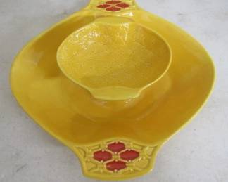 California Pottery Chip & Dip Bowl