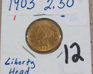 1903 Gold $2.50 Coin