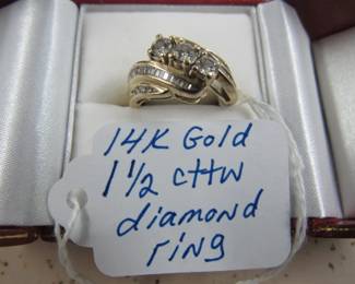 14K Diamond Ring