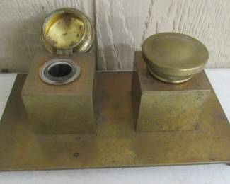 Brass Inkwells