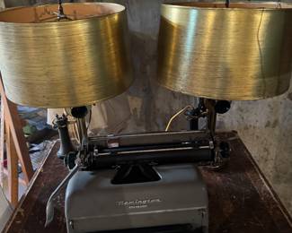 Vintage telephone lamps