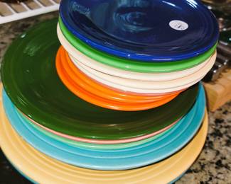 Colorful retro Fiesta plates